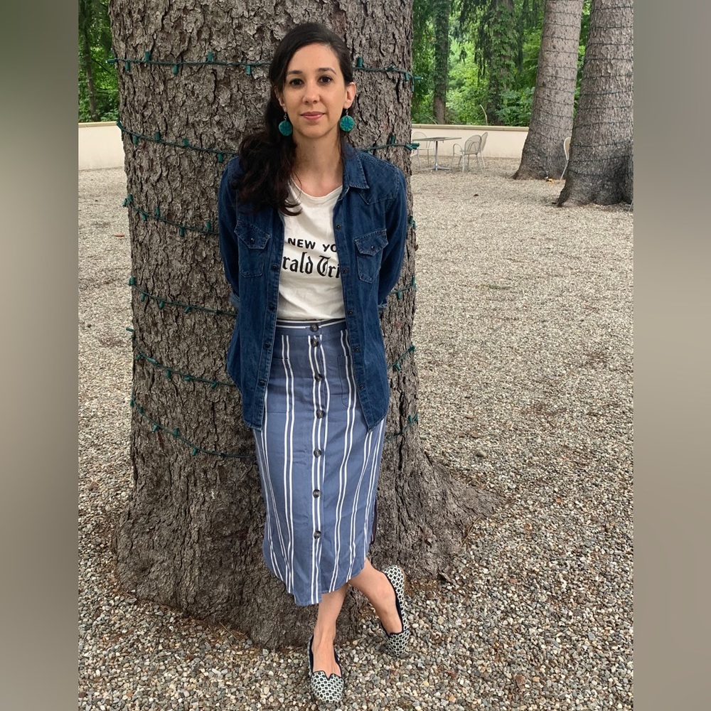 Marine Layer Comfy Cotton Skirt with Pockets